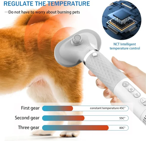 Dog Hair Dryer: Portable with 4 Nozzles - Image 3