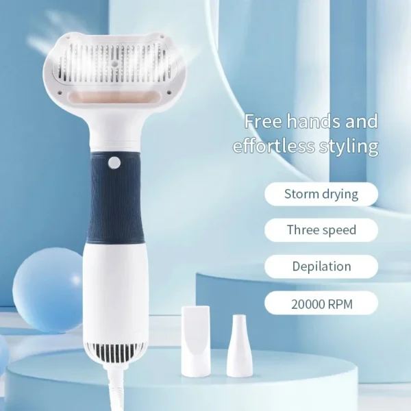 Dog Hair Dryer: 3-in-1 Quiet Grooming Kit - Image 6