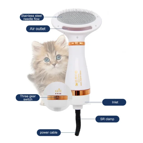 Dog Hair Dryer: 3-in-1 Grooming Tool. - Image 3