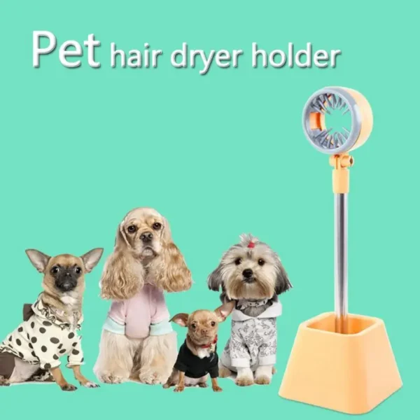 Dog Hair Dryer Stand: 180 Degree Rotatable Bracket for Grooming