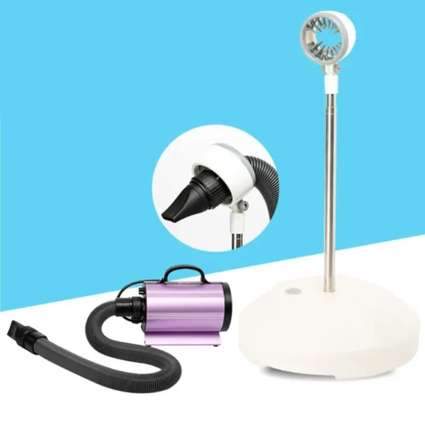 Dog Hair Dryer with Adjustable Floor Holder Rack for Grooming - Image 3