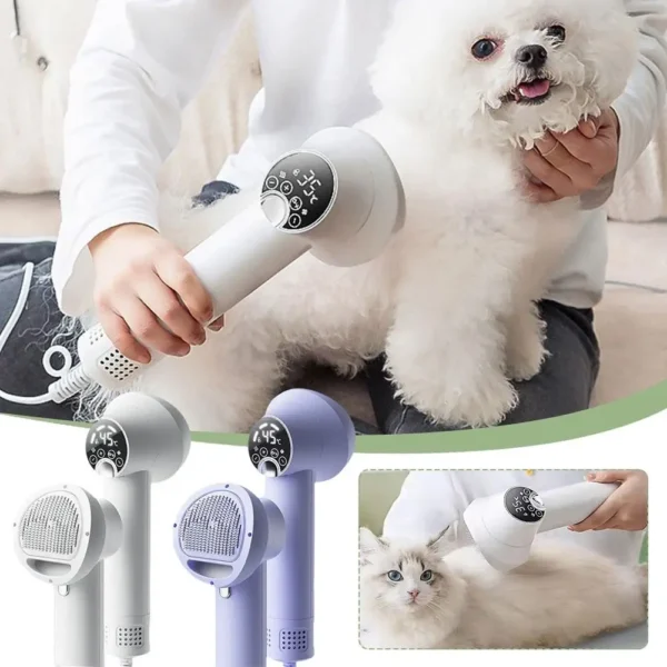 Dog Hair Dryer: Temperature Controllable Touch Screen.