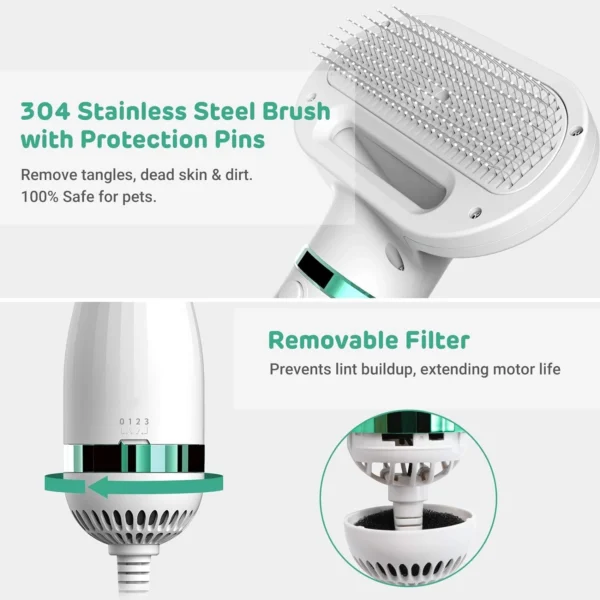 Portable Dog Hair Dryer with Brush - Image 4