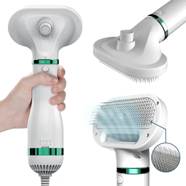 Portable Dog Hair Dryer with Brush