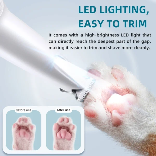 Dog Hair Dryer: LED Clipper & Trimmer - USB Rechargeable - Image 3