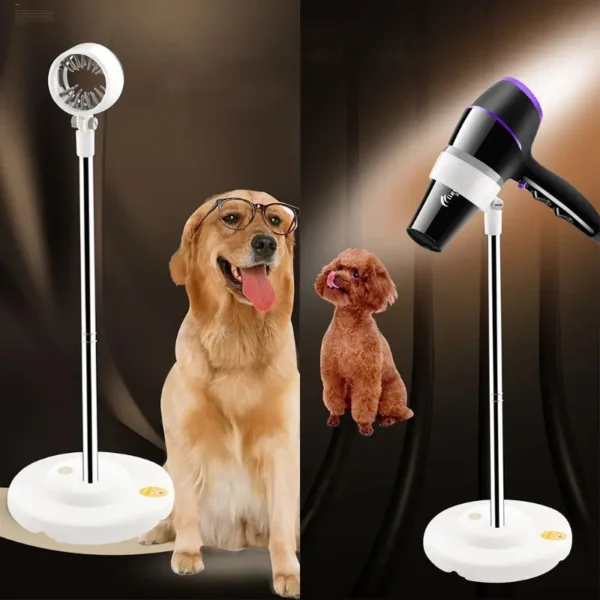 Dog Hair Dryer with Adjustable Floor Holder Rack for Grooming - Image 4