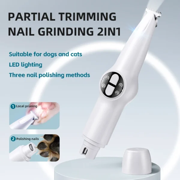 Dog Hair Dryer: LED Clipper & Trimmer - USB Rechargeable