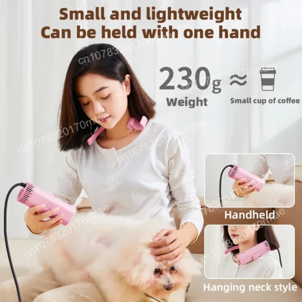 High-Power Dog Hair Dryer Portable & Silent - Image 2